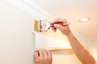 Pose de papier peint à Bonvillet — revêtements muraux et toiles de verre
